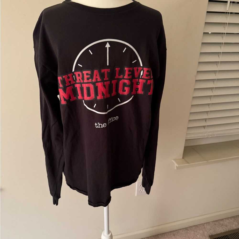 The Office - Threat Level Midnight - Long Sleeve Tshirt - Size L